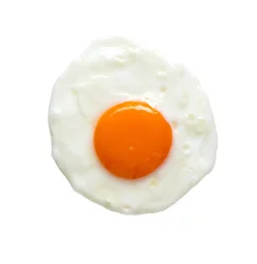 Washable wall murals Fried eggs Top view of fried egg
