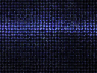 Abstract mosaic background. Square pixel mosaic. Lights blue dis