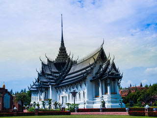 Fototapeta premium Royal grand palace Sanphet Prasat Palace, Ancient City, Bangkok,