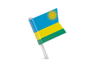 Flag pin of rwanda