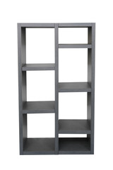 Wooden bookcase isolated on a white background