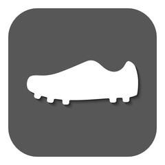 The Football boots icon. Soccer symbol. Flat