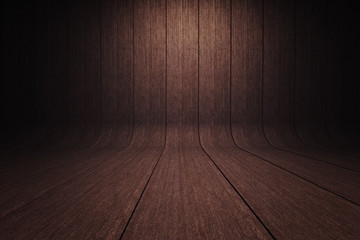 Bended Floor/Wall Wooden Background