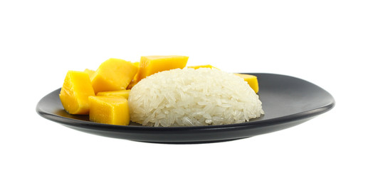 Thai dessert - Fresh Mango with sticky rice