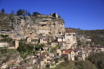 Fototapeta na wymiar panorama sur Rocamadour