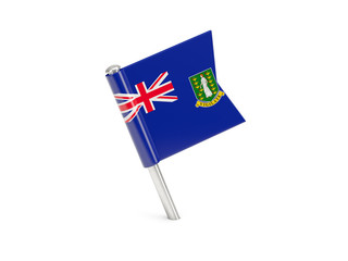 Flag pin of virgin islands british