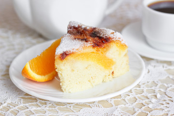 Air cake with oranges