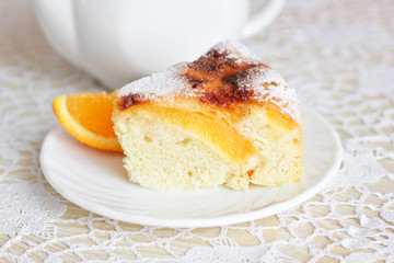 Air cake with oranges