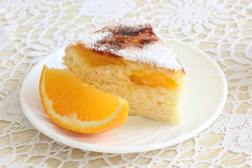 Air cake with oranges