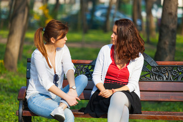 Best friends chatting