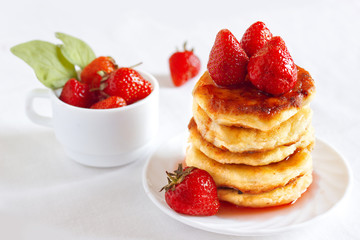 Delicious homemade carnival cheese pancakes
