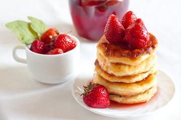 Delicious homemade carnival cheese pancakes