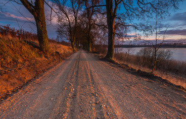 Fototapeta premium Sandy rural road