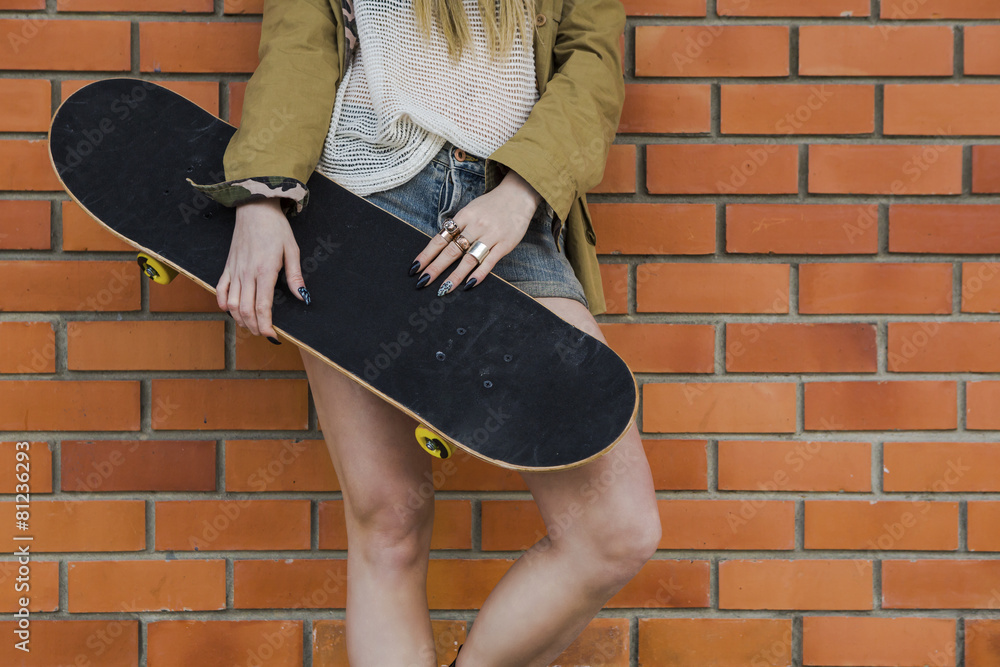 Sticker skater girl