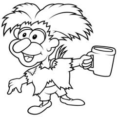 Forest Elf Holding Cup