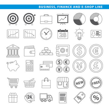 Business finance & e-shop line