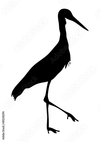 "Storch Silhouette" 스톡 이미지, 로열티프리 벡터 파일 : Fotolia.com - 이미지 81238294