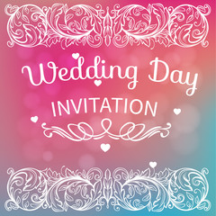 vintage card with ornament