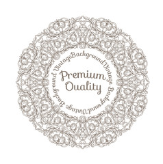 Vector vintage border frame