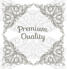 Vector vintage border frame