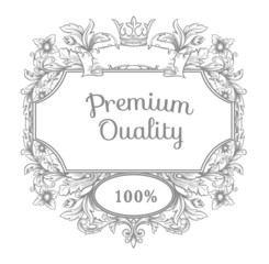 Vector vintage border frame