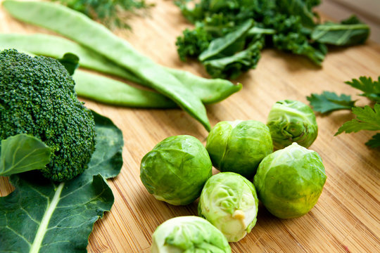 green fresh organic vegetables
