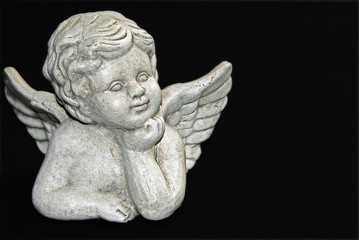 Dreaming Angel on Black, 01