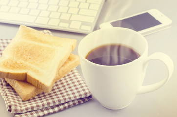 Morning Coffee and breads