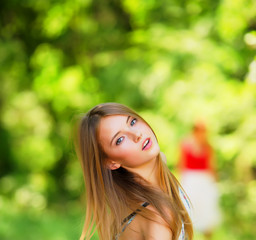 Fototapeta premium blonde girl