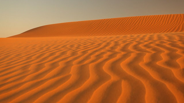 wind blowing sand in desert loop.mov