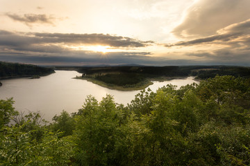 Sonnenuntergang Rappbodetalsperre