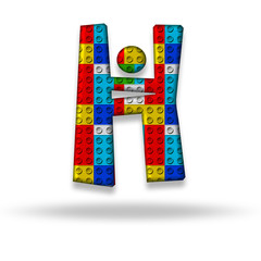 Letter H block designer