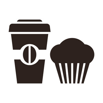 Muffin And Coffee To Go Icon