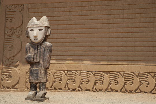 Historic City Of Chan Chan Near Trujillo In Peru