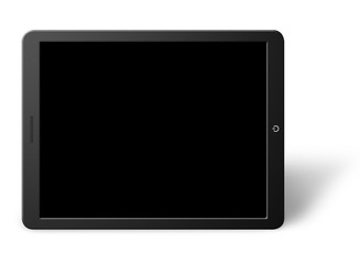 Modern computer tablet with blank screen