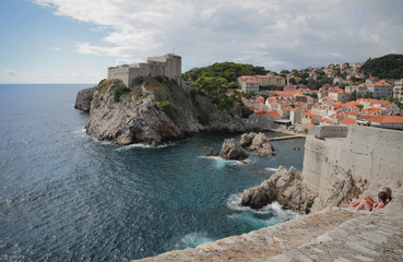 Fototapeta na wymiar Old Town and Fortress. Dubrovnik, Croatia