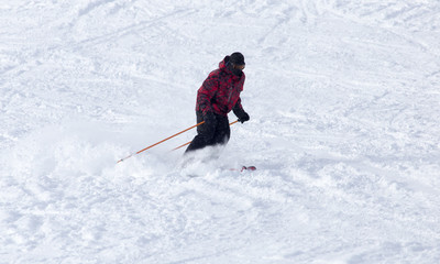 skier skiing