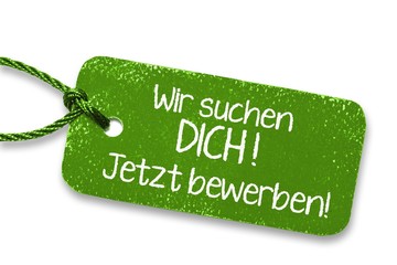 Jobangebot Label grün
