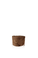 Obraz premium Block of dirt with a white background