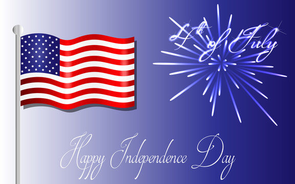 Happy Independence Day background, 4th of July