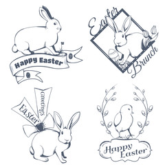 Happy easter logo