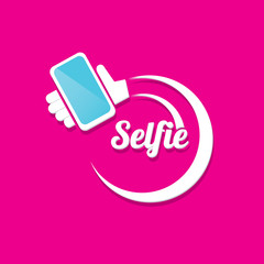 Taking Selfie Photo on Smart Phone concept icon