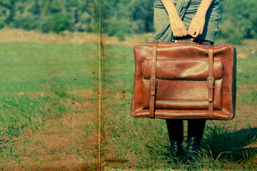 Woman standing in the field