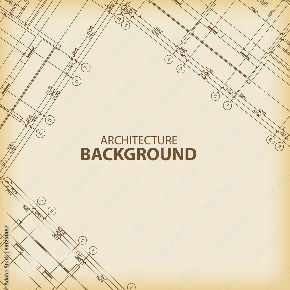 Poster old architecture background