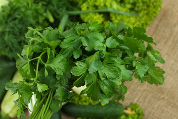 parsley dill and other green vegetables