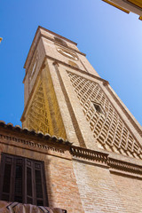 Fototapeta na wymiar Church of Santiago in the city of Malaga, Spain