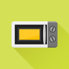 Microwave oven flat icon