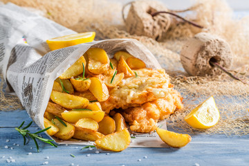 Fish and Chips in newspaper