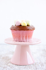 cupcake with marshmallows