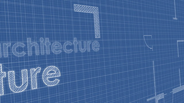 architecture blueprint perspective, loop